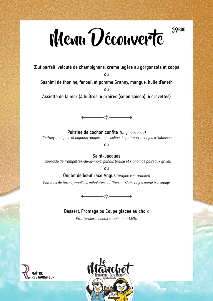 Menu découverte
